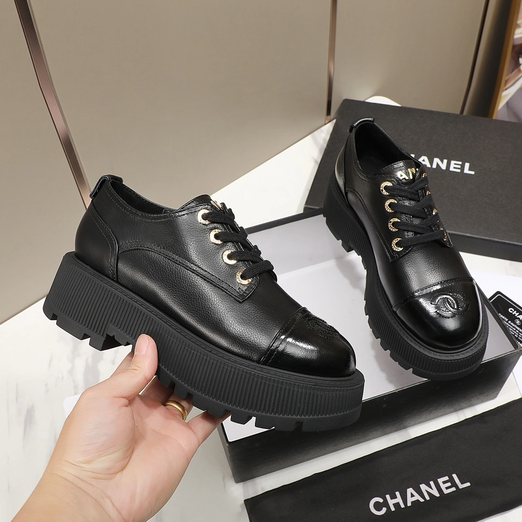 Chanel Leather Shoes For Women Bright 7948