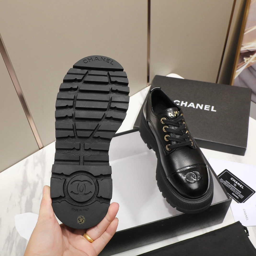 Chanel Leather Shoes For Women Bright 7948