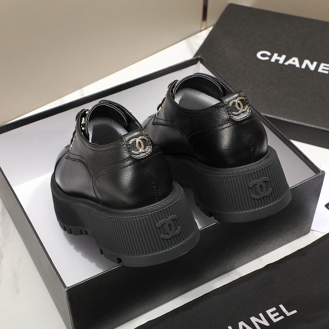 Chanel Leather Shoes For Women Bright 7948