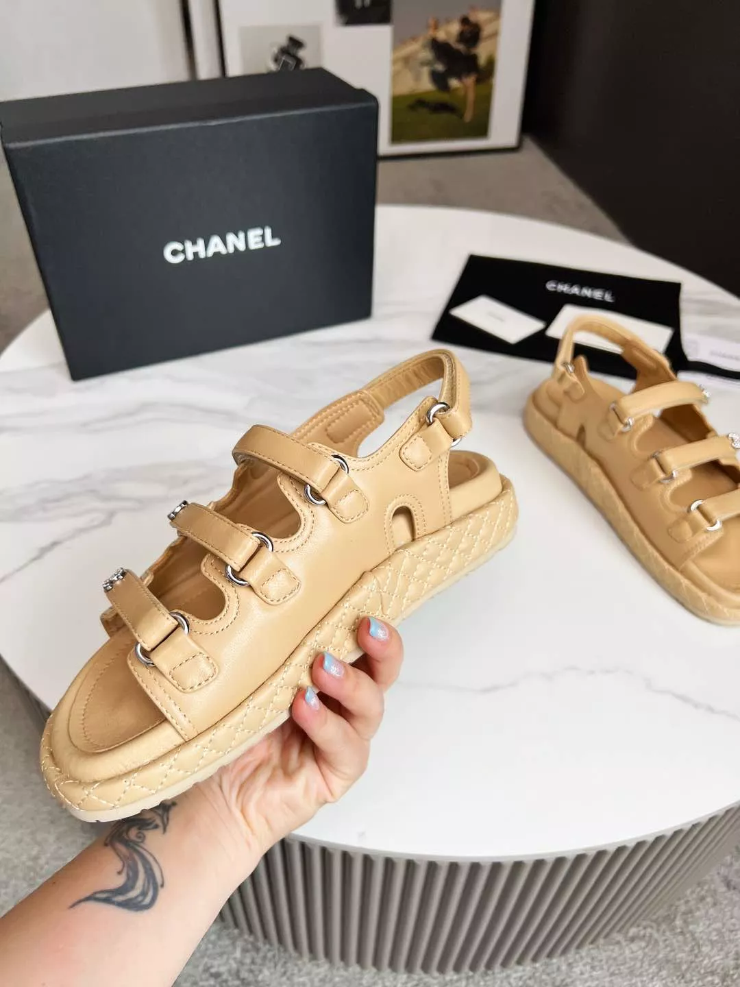 Chanel Sandal For Women Minimalist 8755