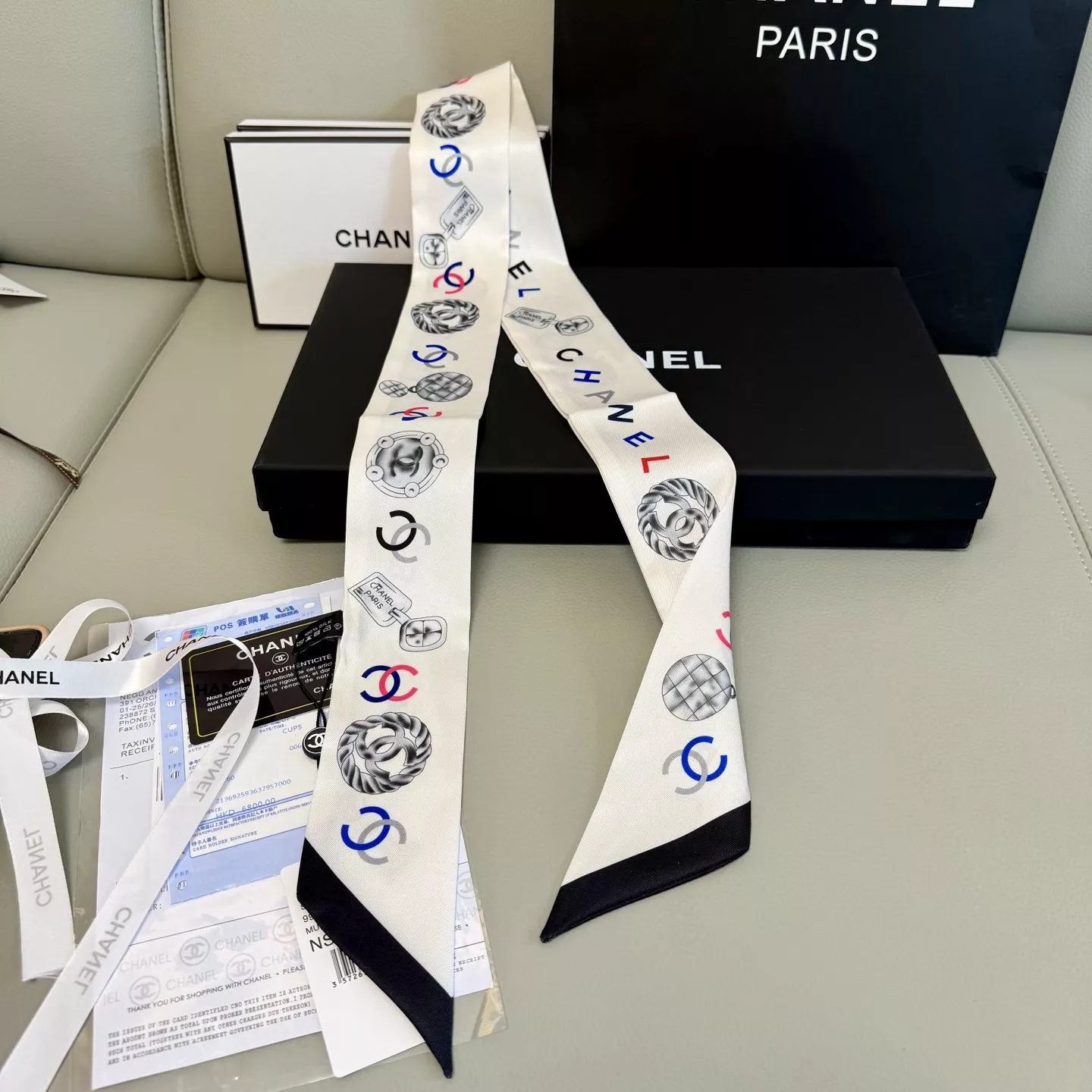 Chanel Silk Scarf Classic 3626