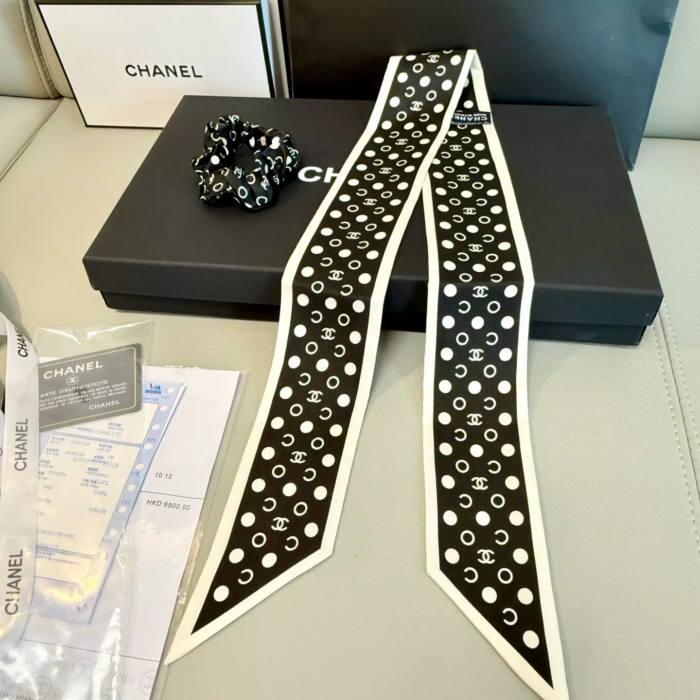 Chanel Silk Scarf Compact 3679