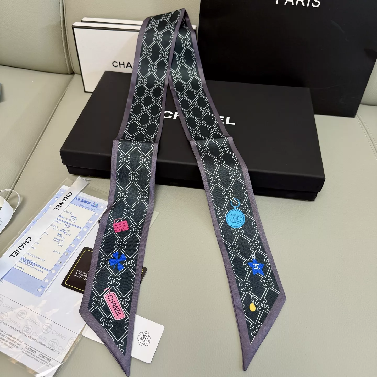 Chanel Silk Scarf Cozy 1612