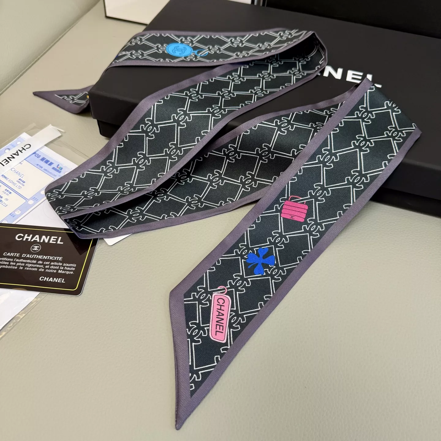 Chanel Silk Scarf Cozy 1612
