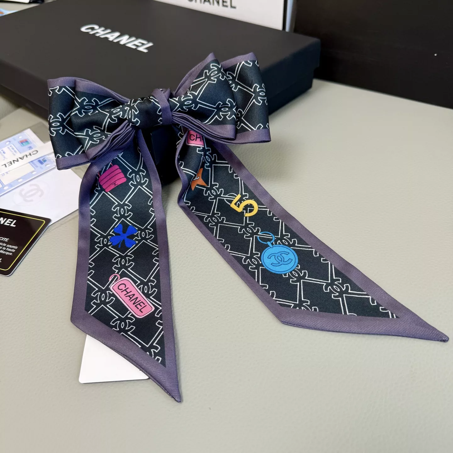 Chanel Silk Scarf Cozy 1612
