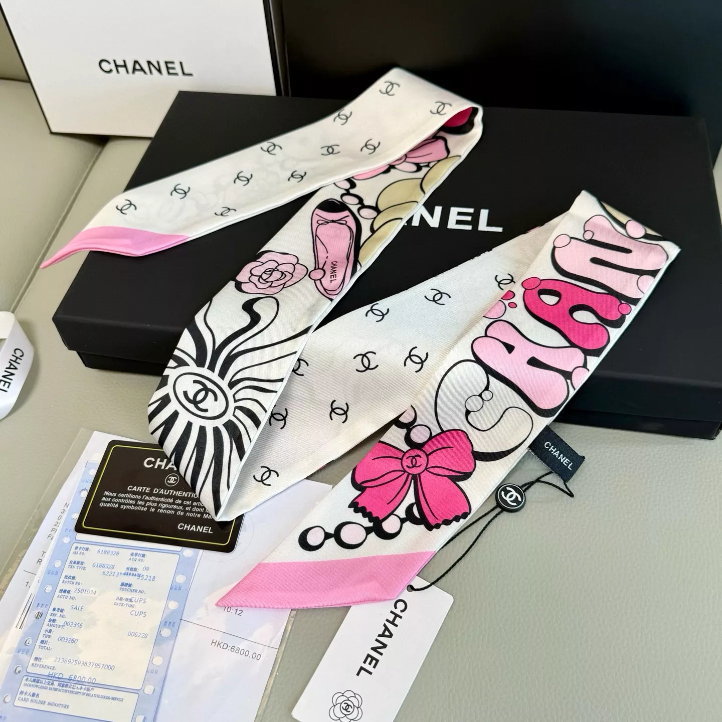 Chanel Silk Scarf Lightweight 1932