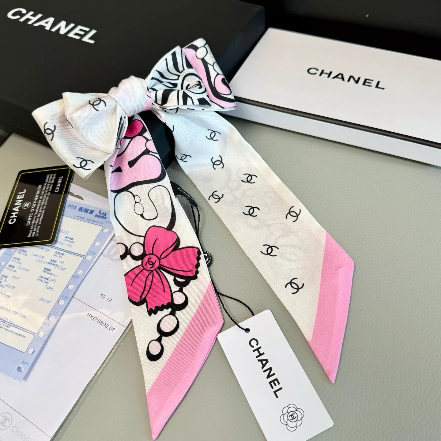 Chanel Silk Scarf Lightweight 1932