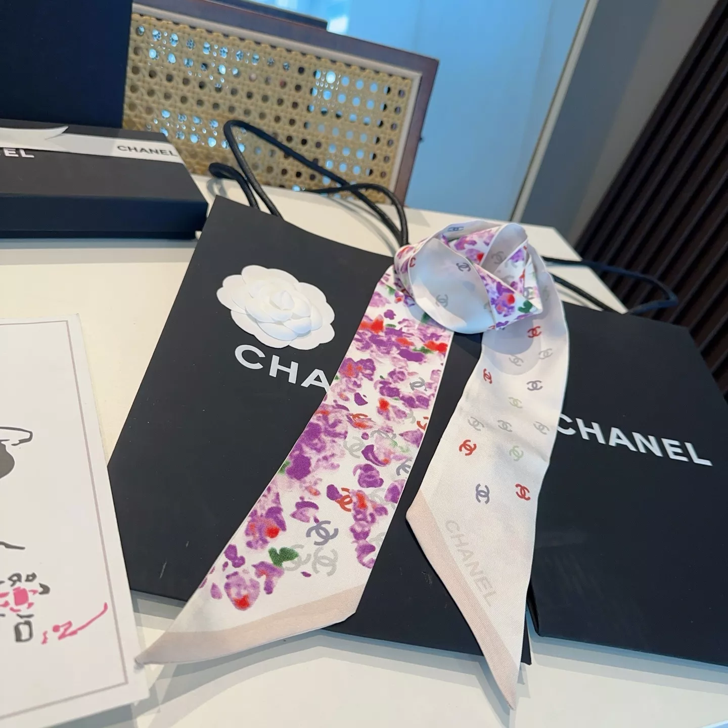 Chanel Silk Scarf SportInspired 7303