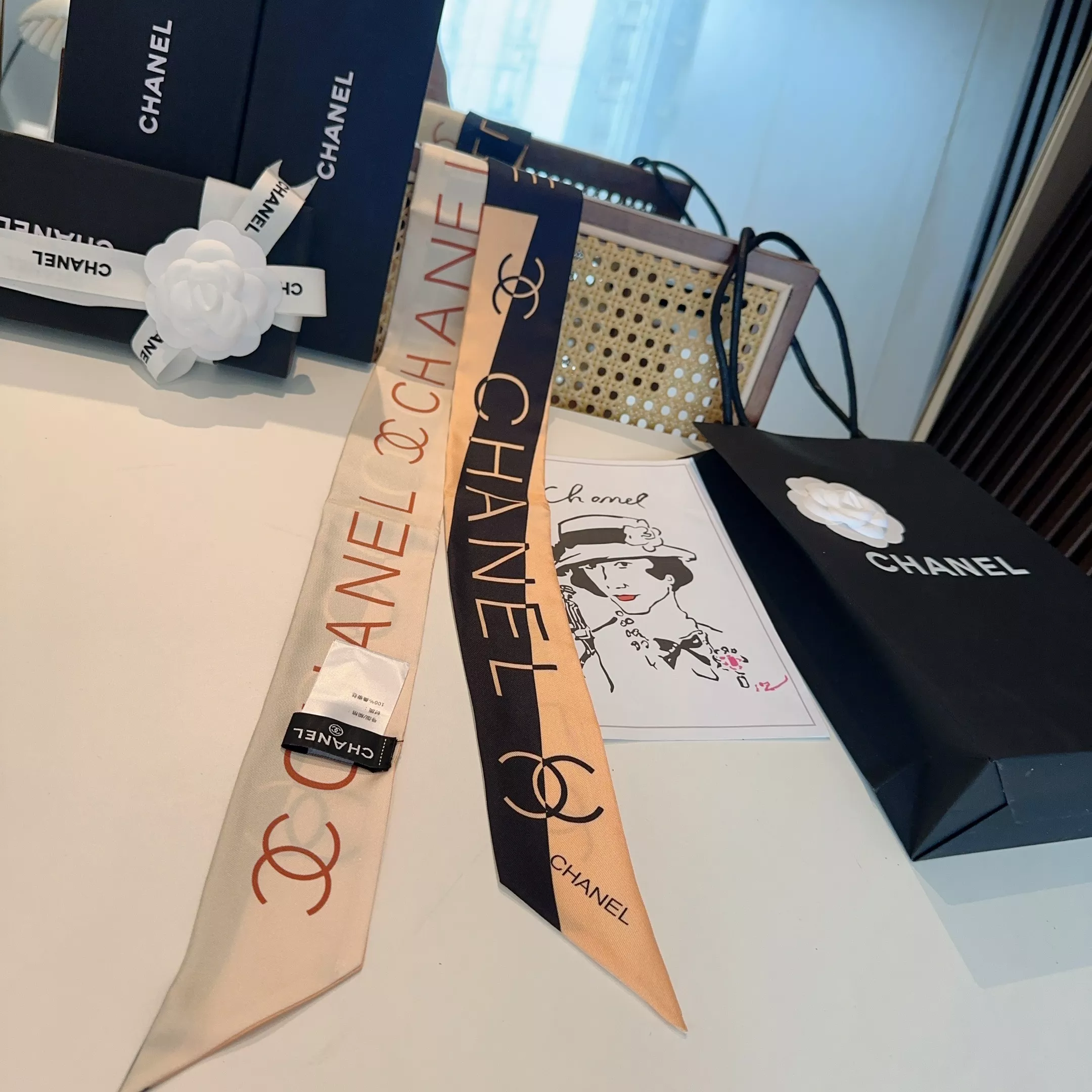 Chanel Silk Scarf Stylish 6917