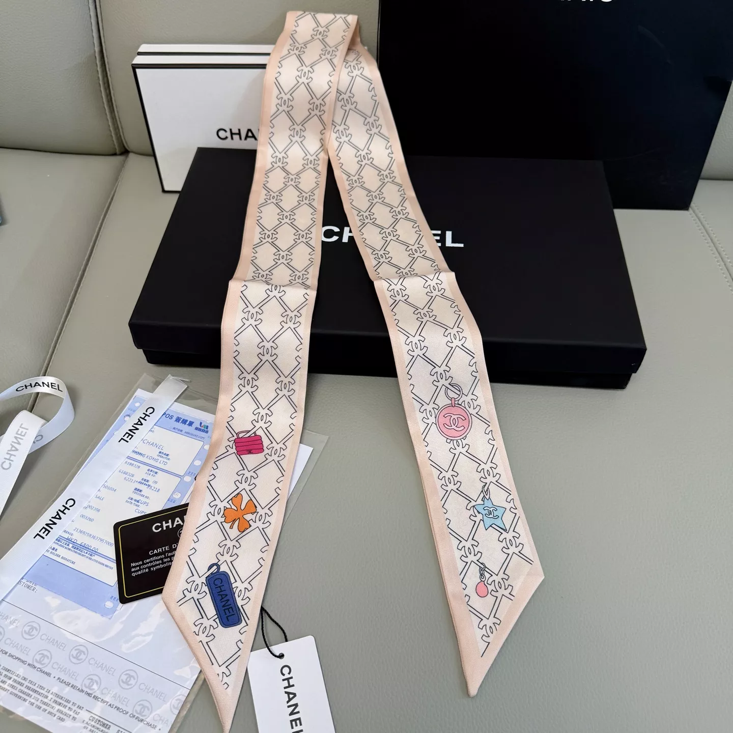 Chanel Silk Scarf Trendy 5797