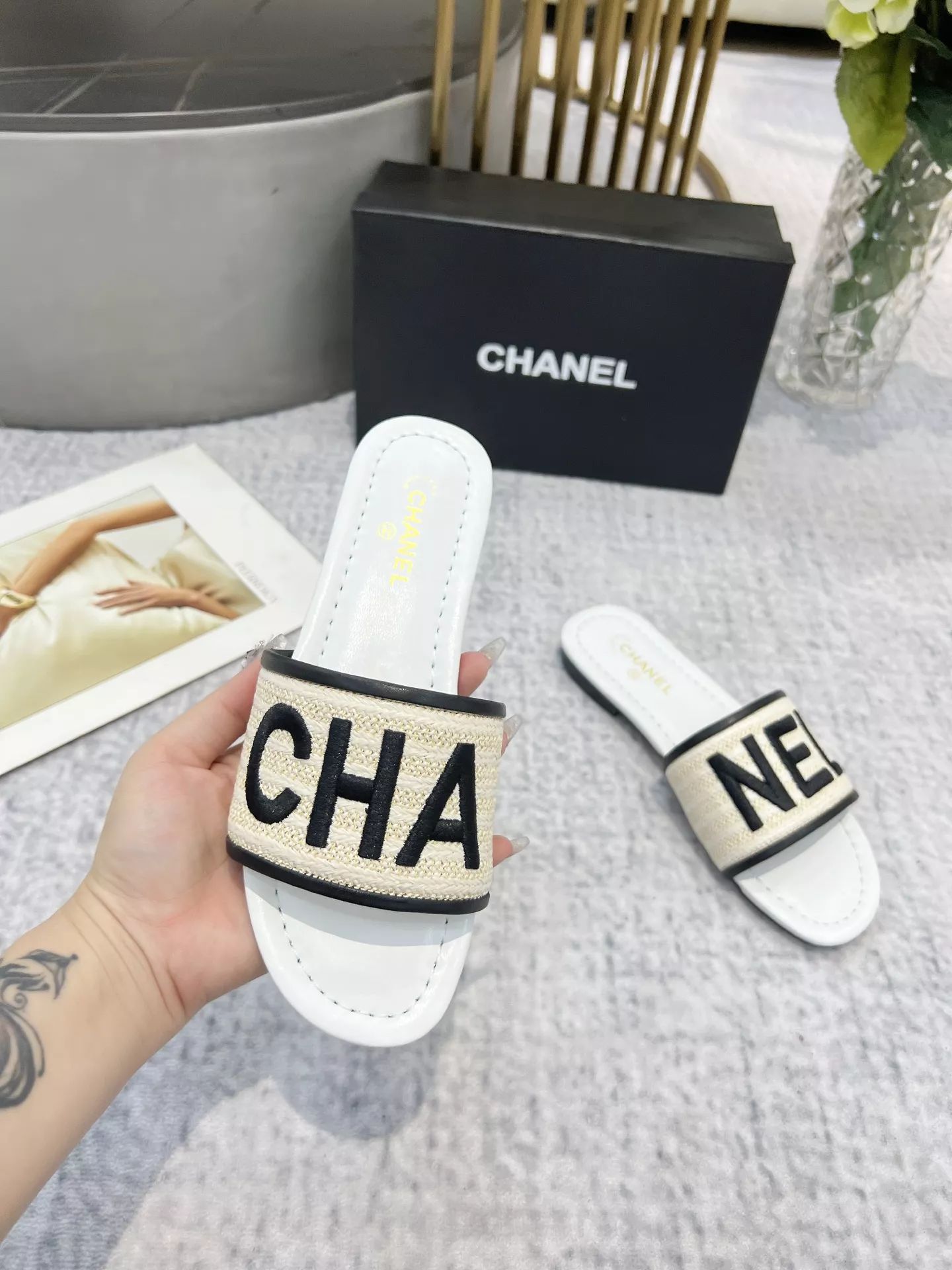 Chanel Slippers For Women Affordable 7563