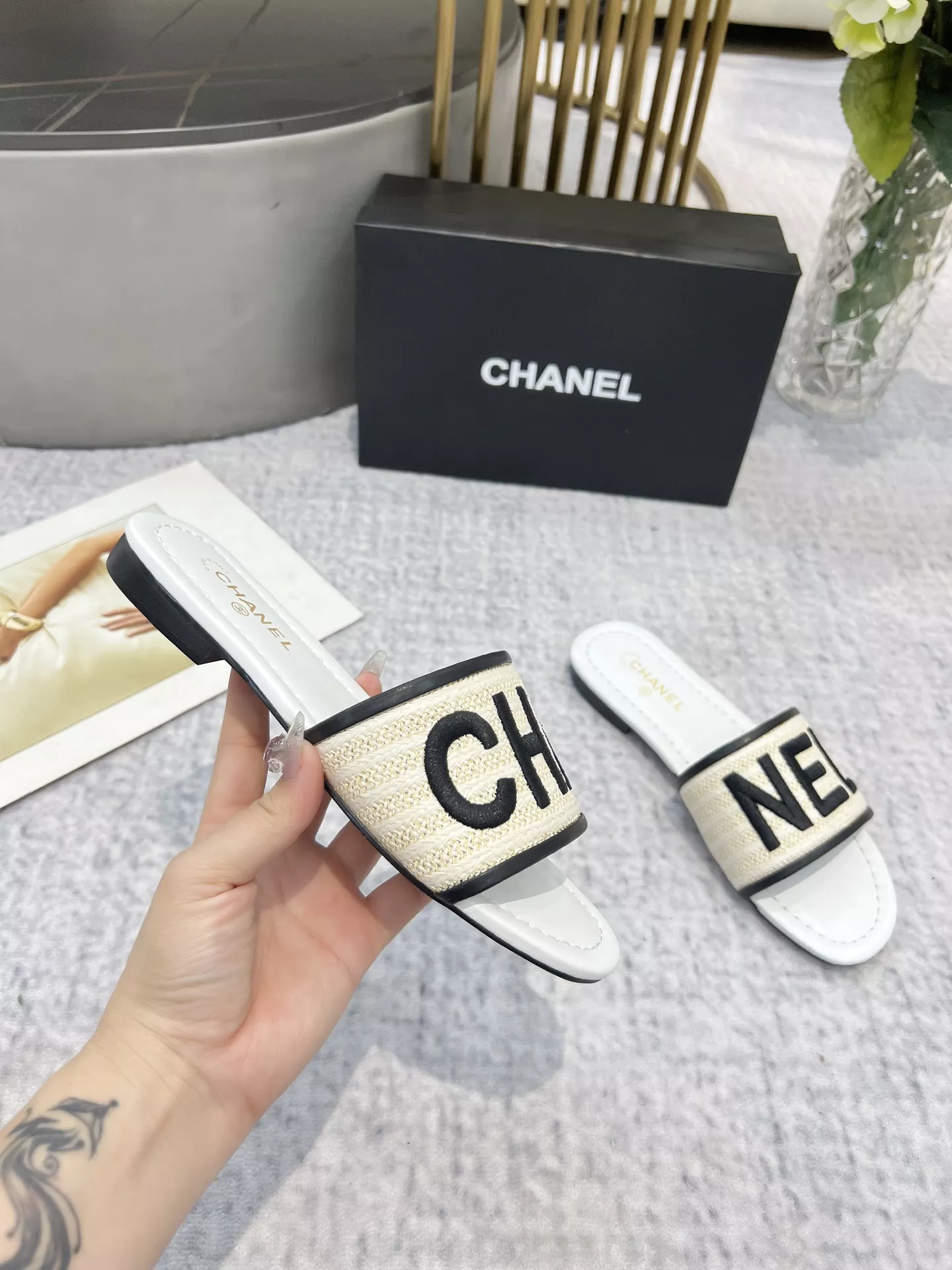 Chanel Slippers For Women Affordable 7563