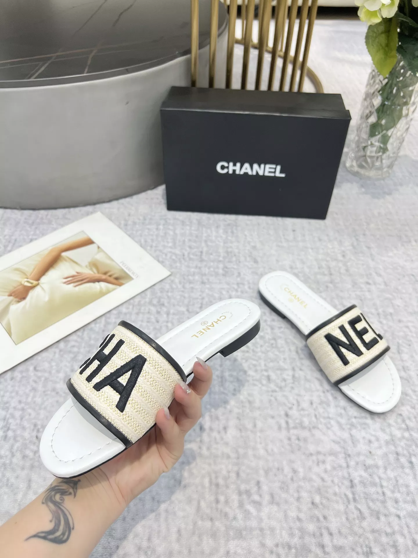 Chanel Slippers For Women Affordable 7563