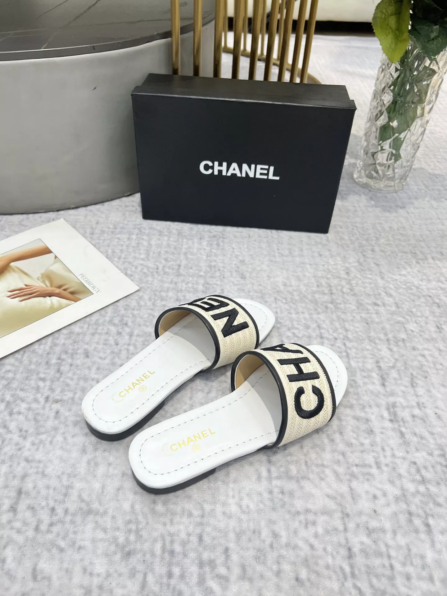 Chanel Slippers For Women Affordable 7563