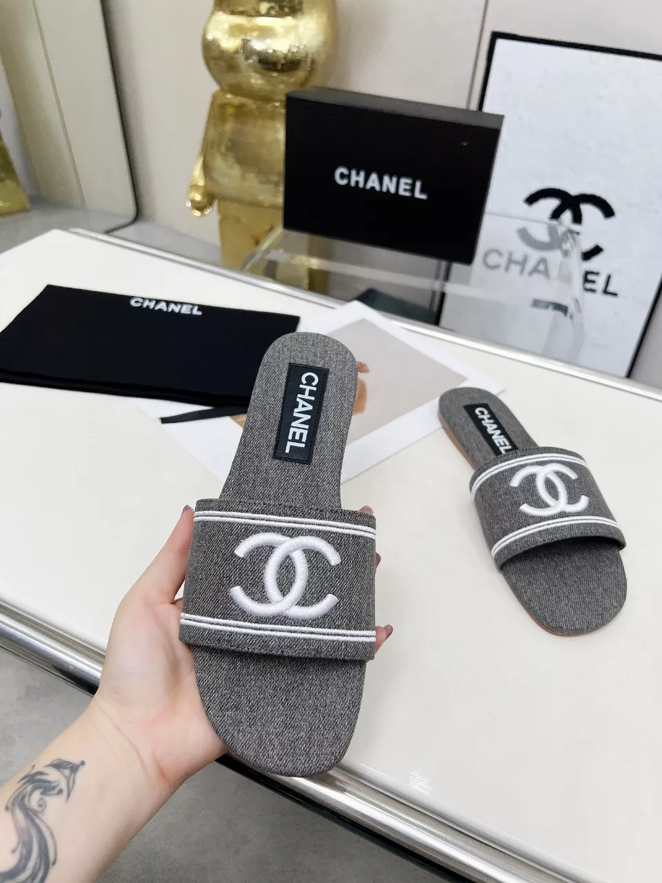 Chanel Slippers For Women Bold 9744