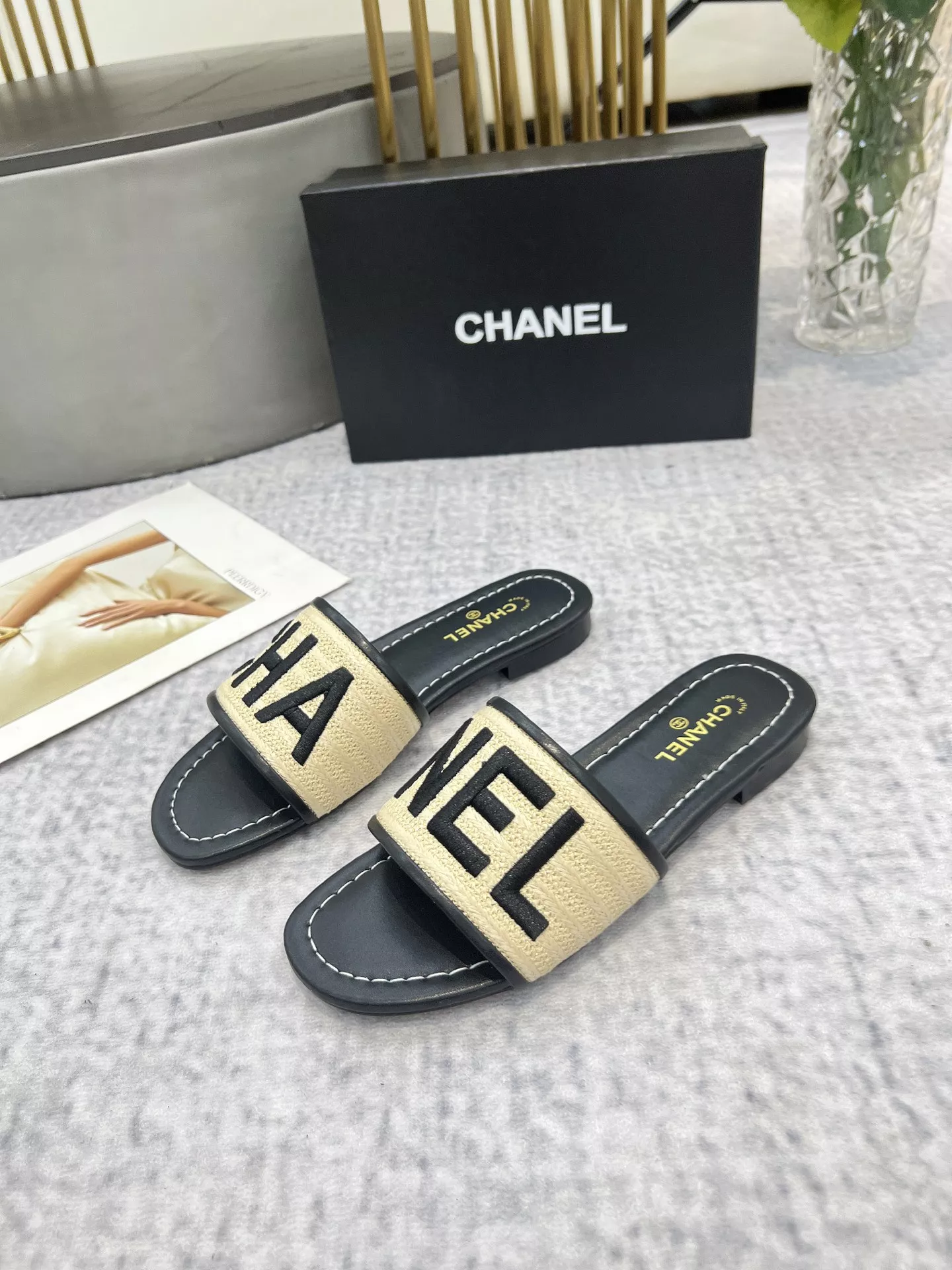 Chanel Slippers For Women Elegant 6001