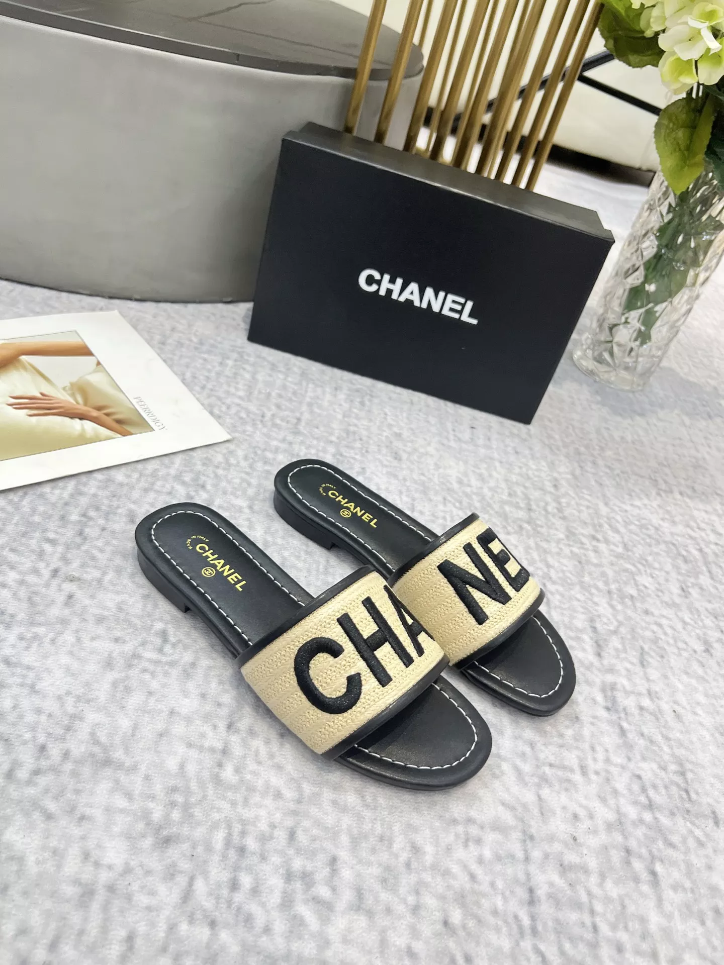 Chanel Slippers For Women Elegant 6001