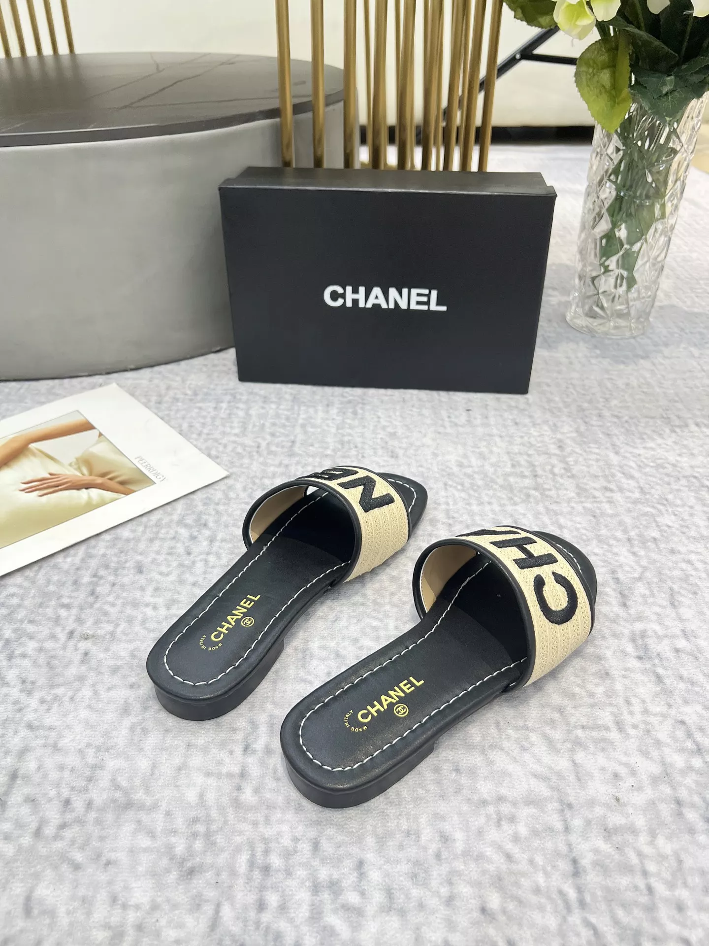 Chanel Slippers For Women Elegant 6001