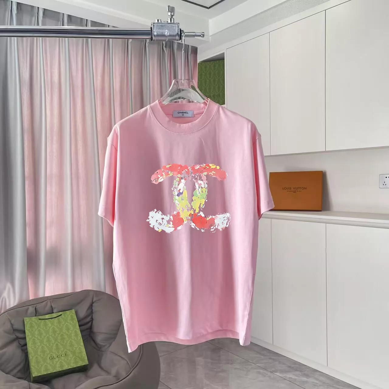 Chanel T-Shirts Short Sleeved For Unisex Efficient 6150