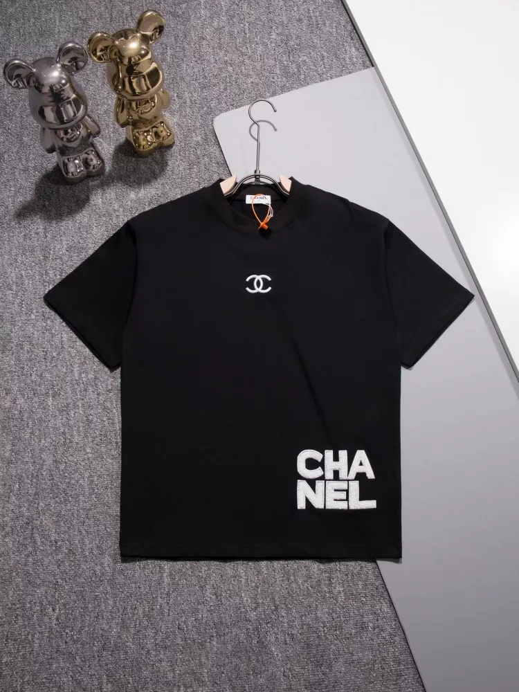 Chanel T-Shirts Short Sleeved For Unisex Flexible 2017