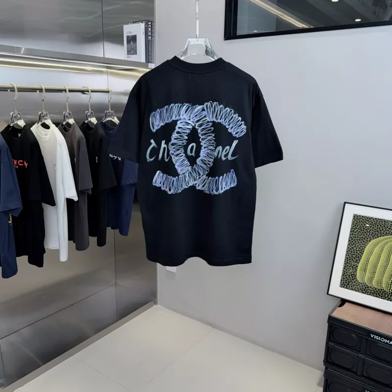 Chanel T-Shirts Short Sleeved For Unisex Versatile 279