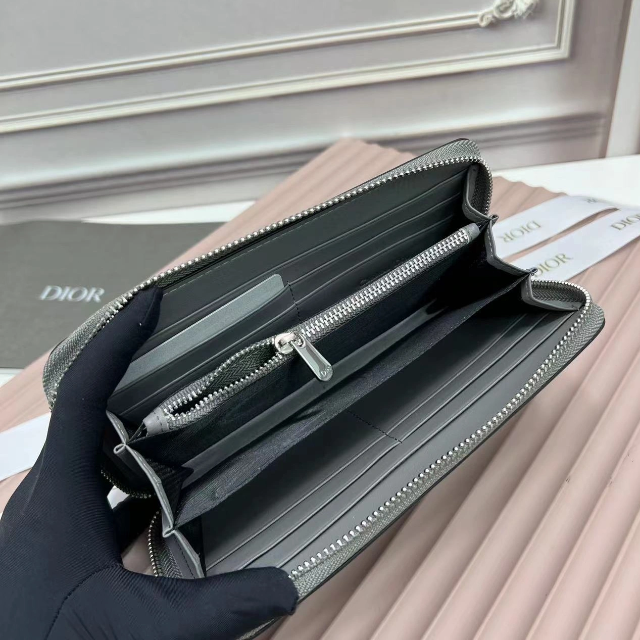 Christian Dior AAA Man Wallets Durable 9750