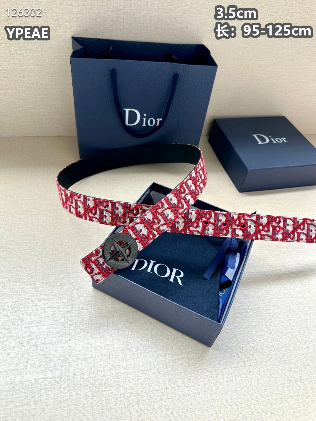 Christian Dior AAA Quality Belts For Men AllSeason 3674