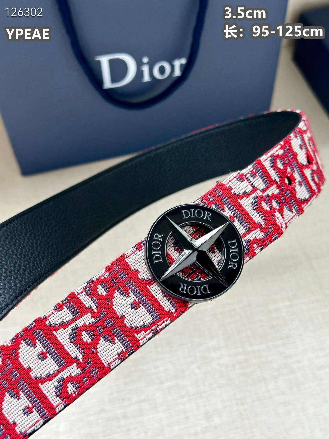 Christian Dior AAA Quality Belts For Men AllSeason 3674