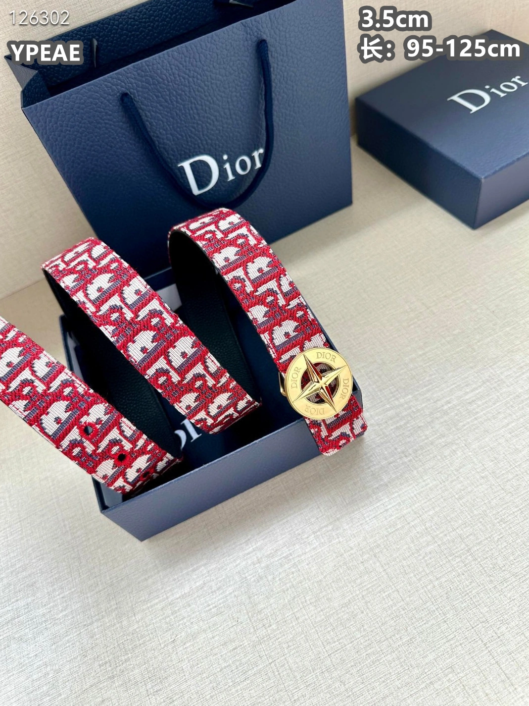 Christian Dior AAA Quality Belts For Men Classic 5295