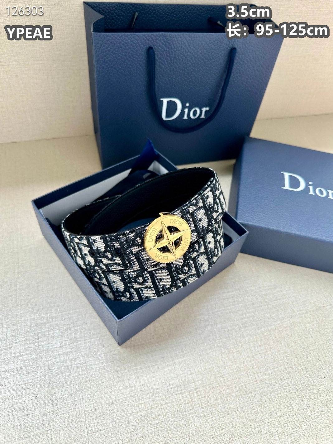 Christian Dior AAA Quality Belts For Men EasyMatch 9355
