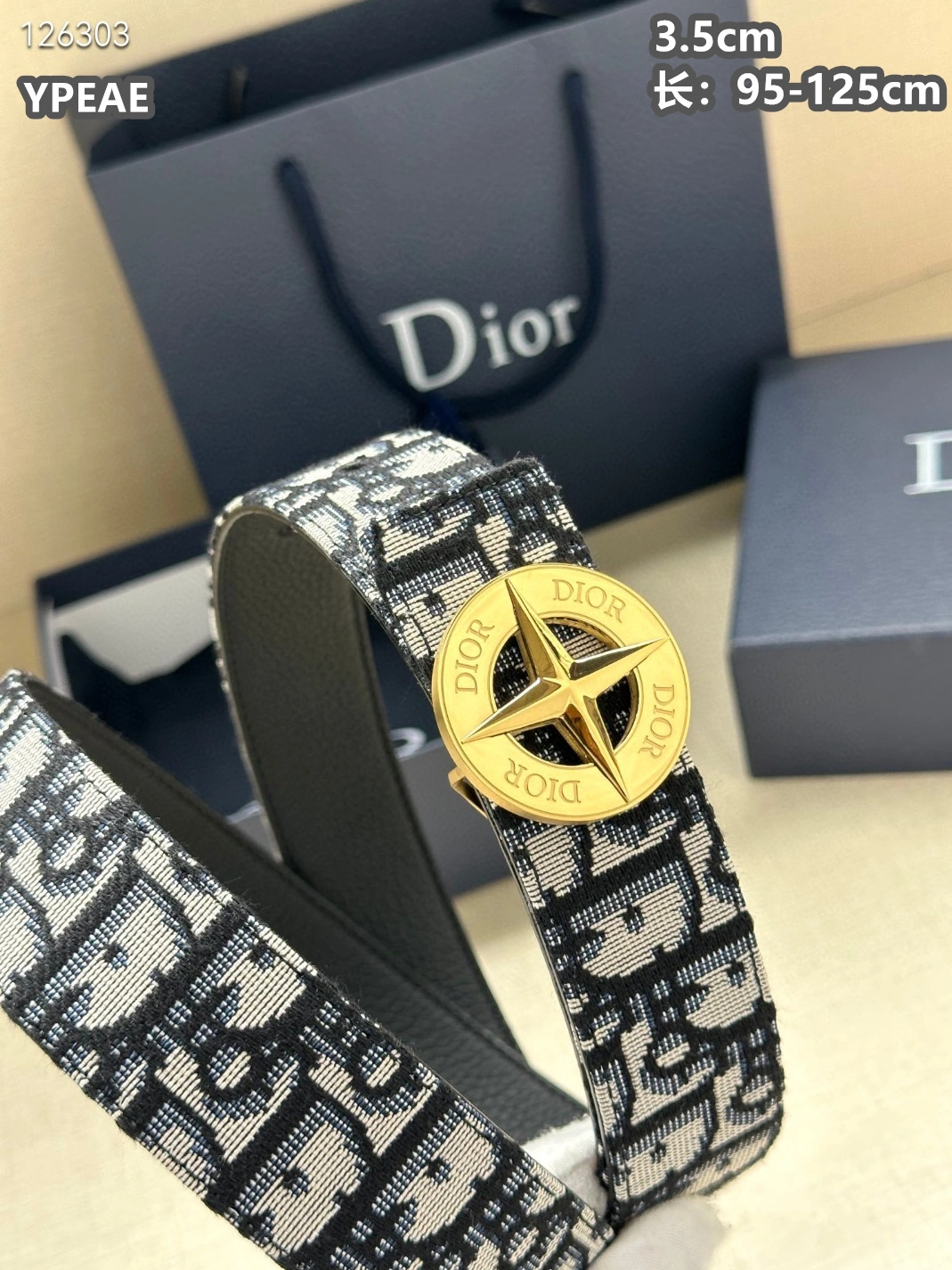 Christian Dior AAA Quality Belts For Men EasyMatch 9355
