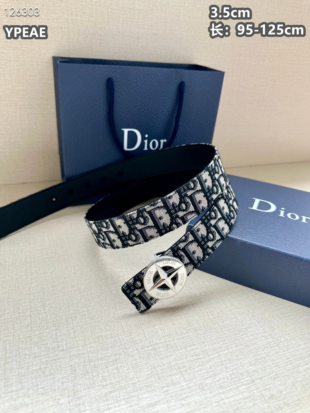 Christian Dior AAA Quality Belts For Men Practical 686