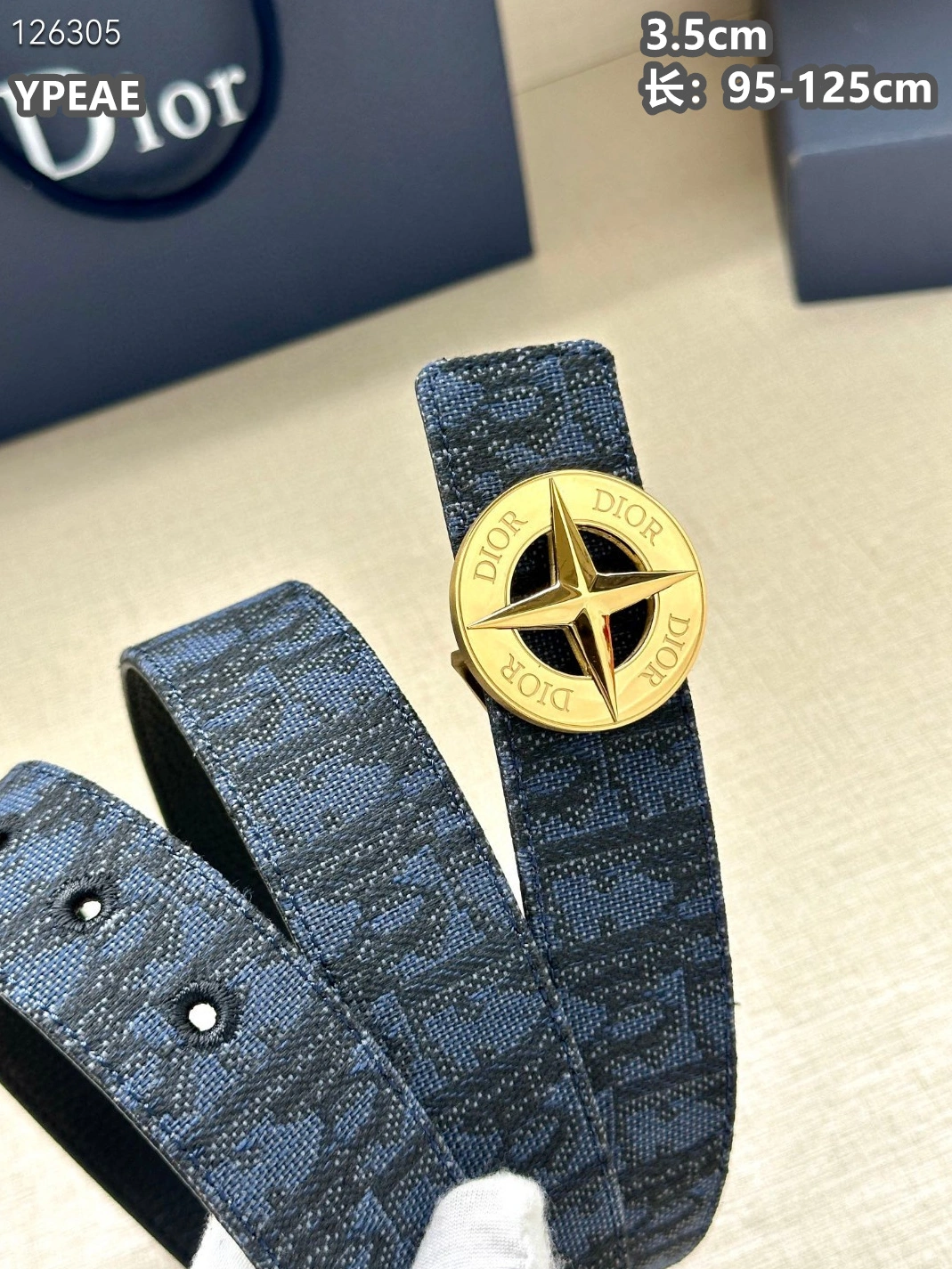 Christian Dior AAA Quality Belts For Men Soft 1599