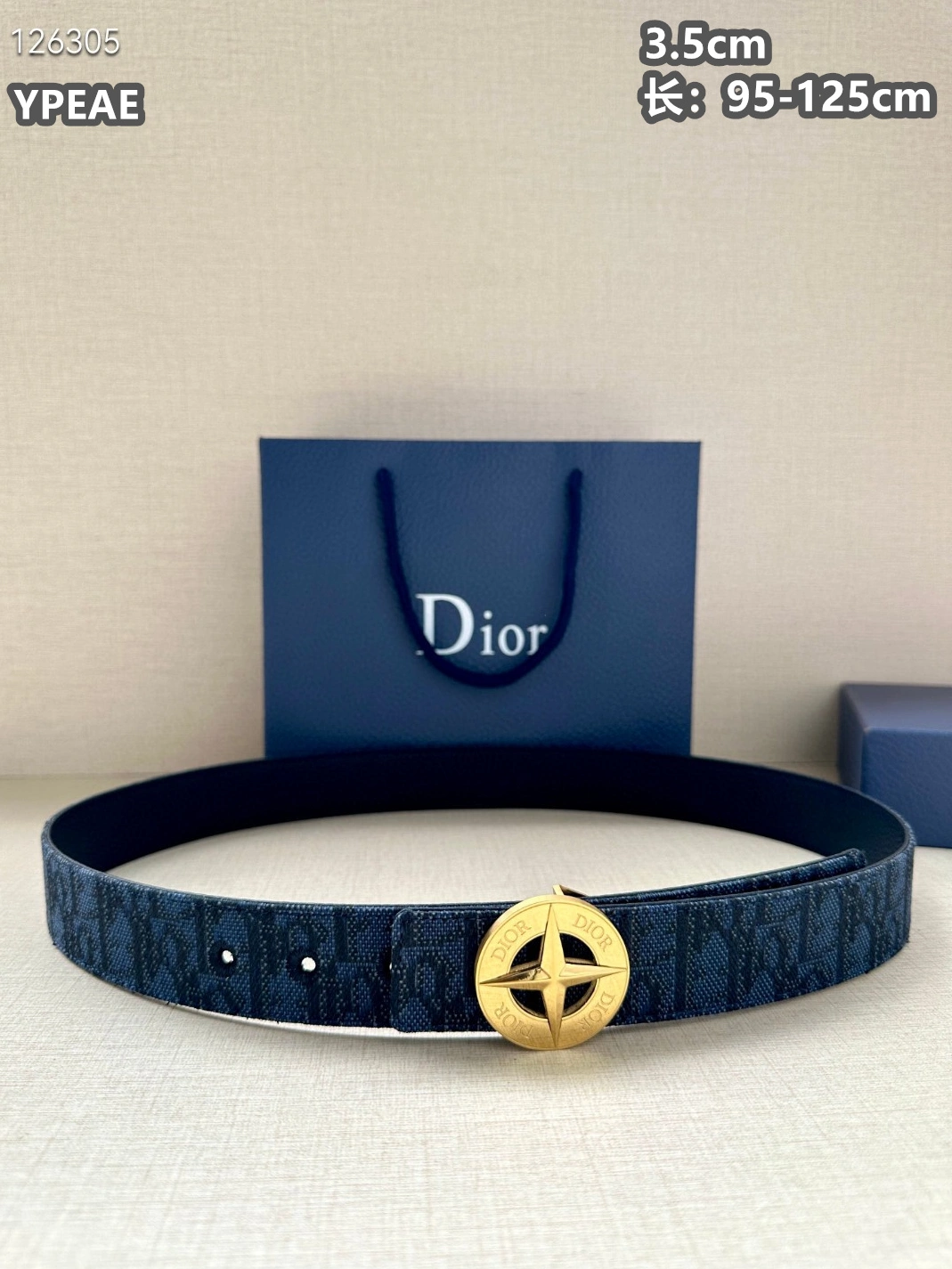 Christian Dior AAA Quality Belts For Men Soft 1599