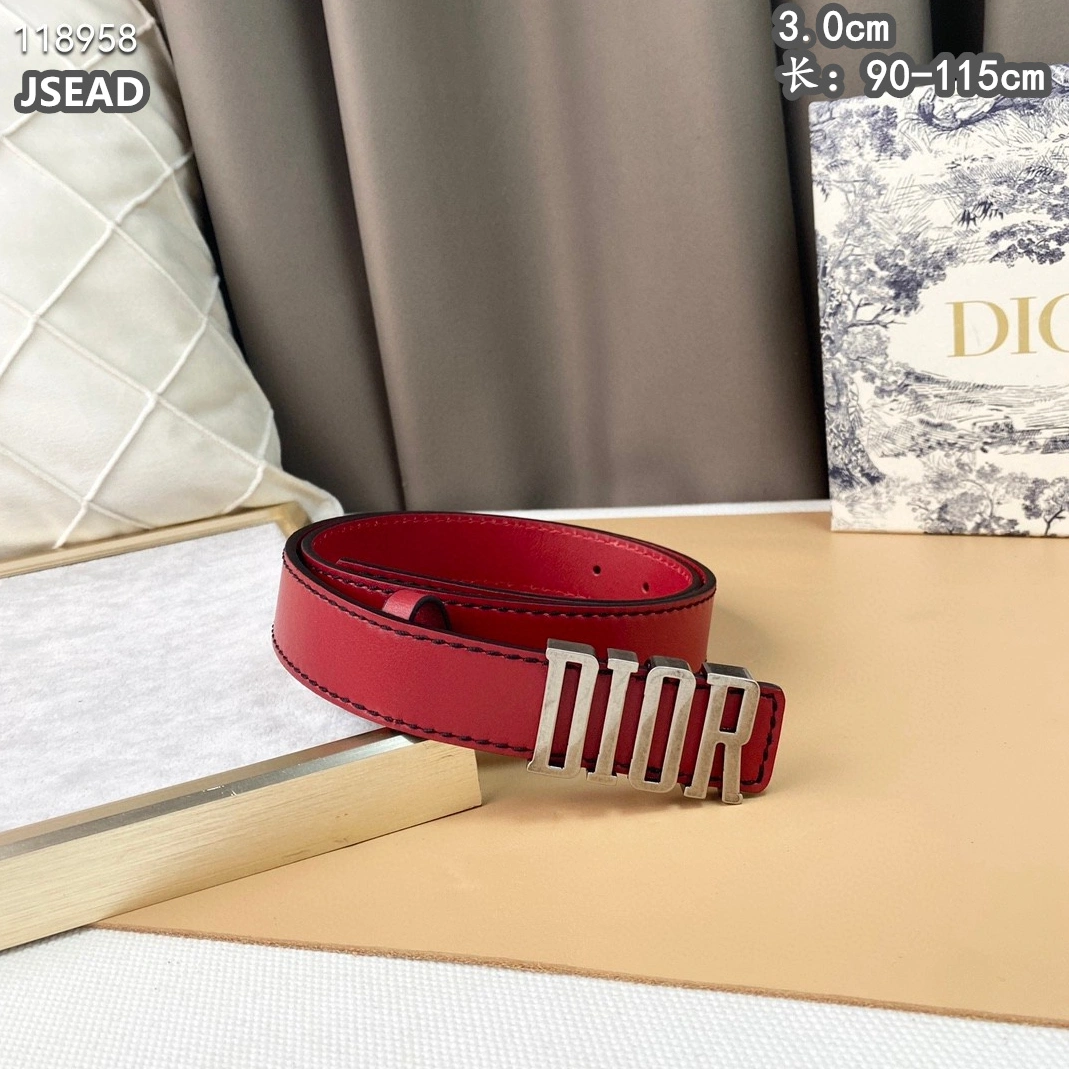 Christian Dior AAA Quality Belts For Women Durable 7410