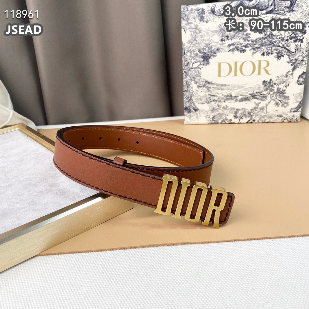 Christian Dior AAA Quality Belts For Women Lightweight 6909
