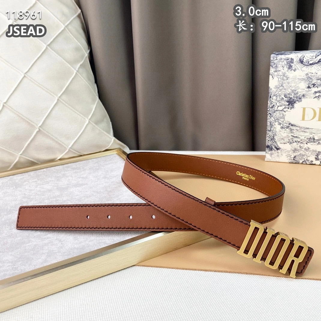 Christian Dior AAA Quality Belts For Women Lightweight 6909