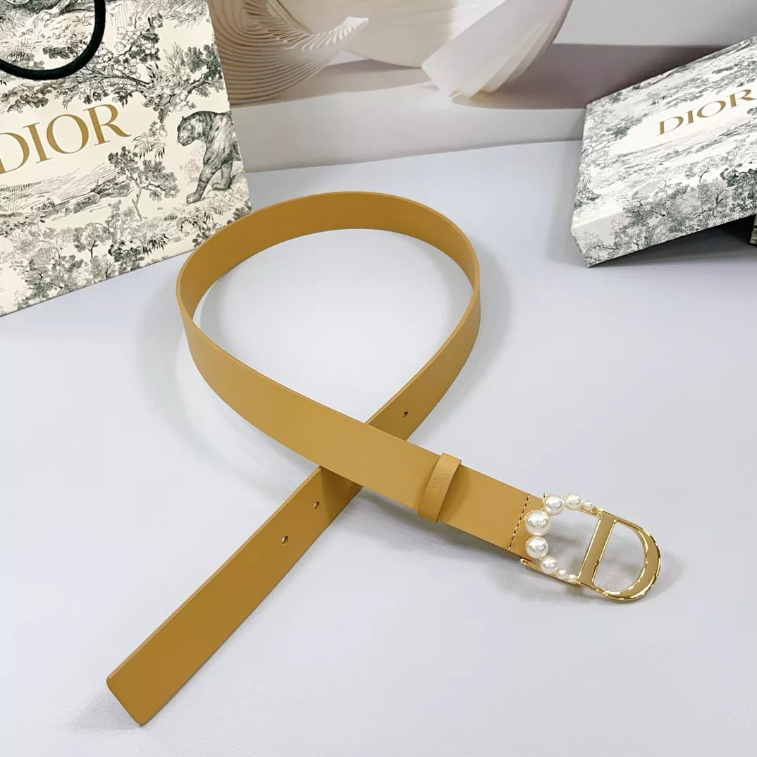 Christian Dior AAA Quality Belts In 3.0cm For Women Elegant 1921