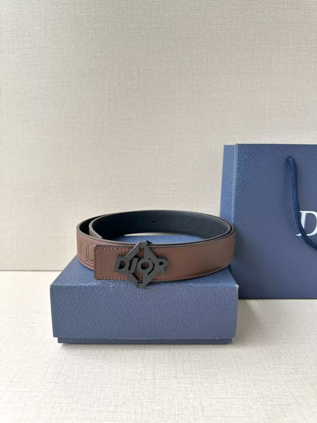 Christian Dior AAA Quality Belts In 3.5cm For Men Bright 7386