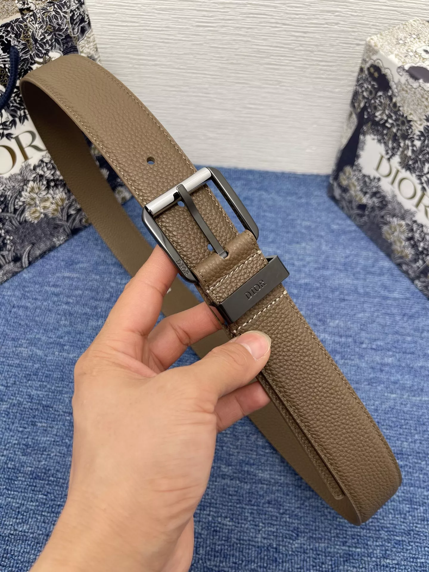 Christian Dior AAA Quality Belts In 3.5cm For Men Minimalist 1256