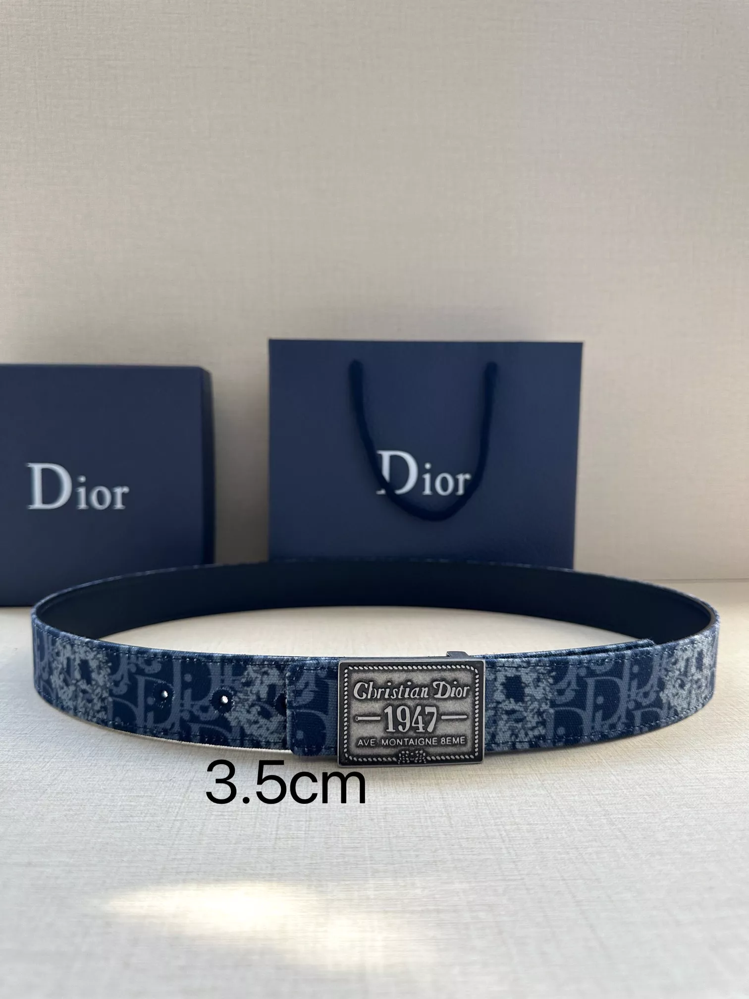Christian Dior AAA Quality Belts In 3.5cm For Men Resilient 118