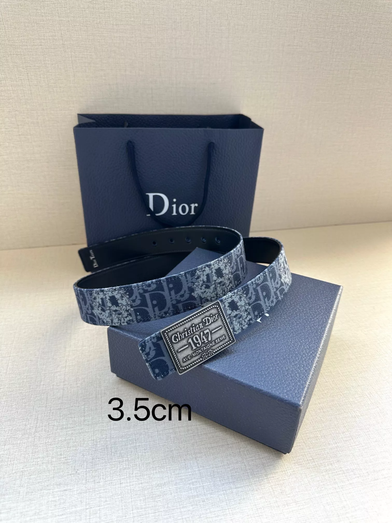 Christian Dior AAA Quality Belts In 3.5cm For Men Resilient 118