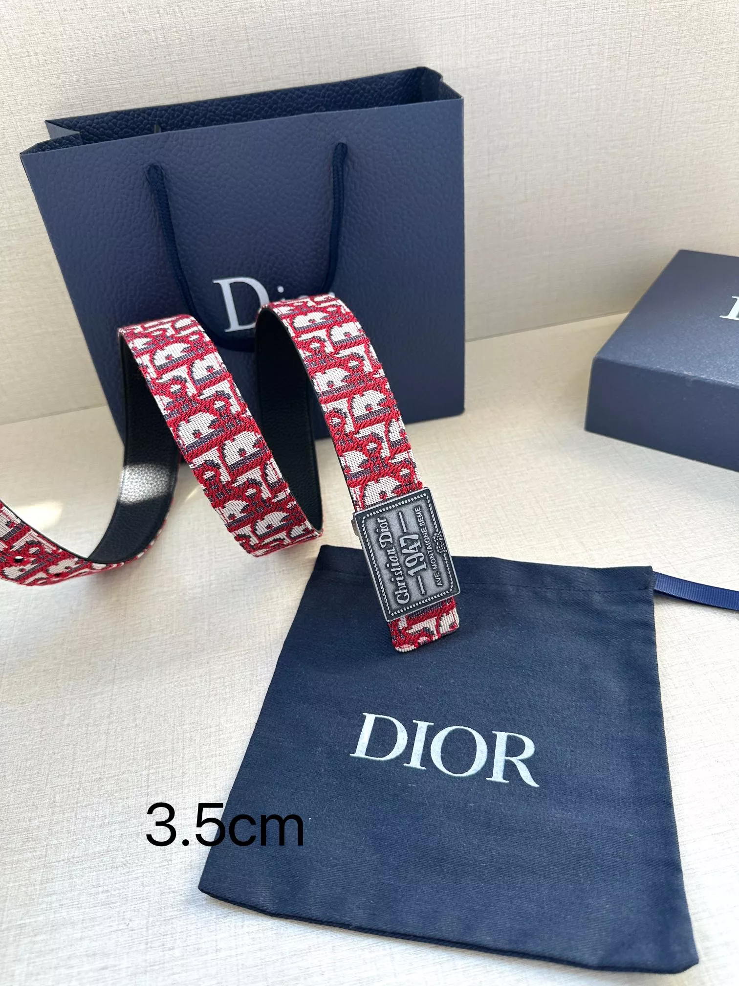 Christian Dior AAA Quality Belts In 3.5cm For Men SmartChoice 4630