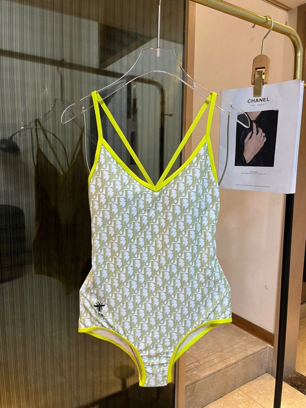 Christian Dior Bathing Suits Sleeveless For Women Fashionable 7334