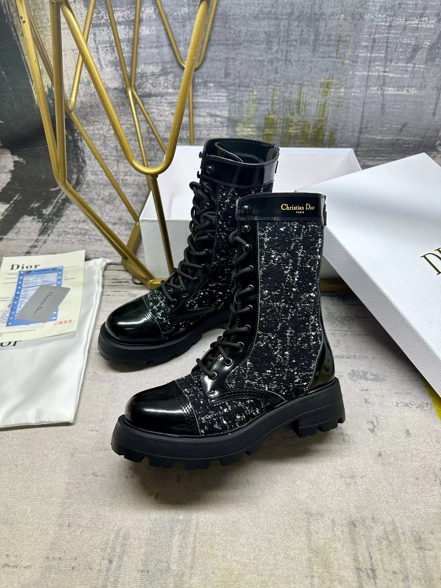 Christian Dior Boots For Women Sleek 760