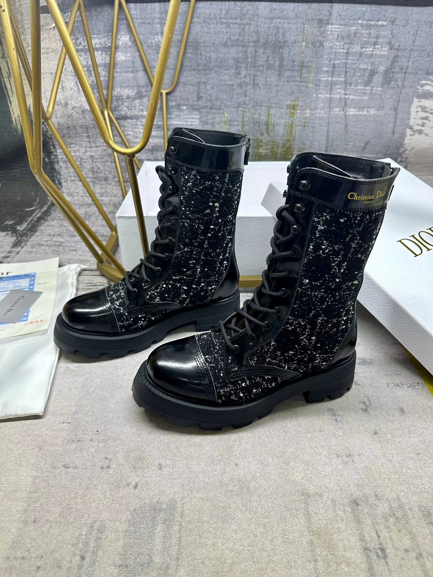 Christian Dior Boots For Women Sleek 760