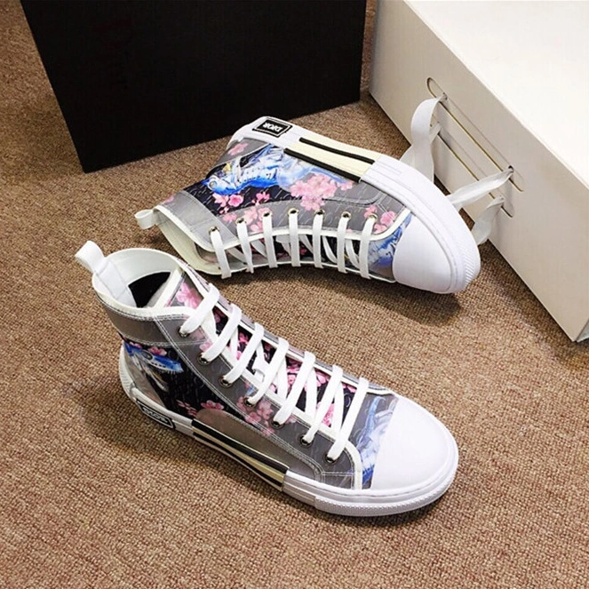 Christian Dior CD High Tops Shoes For Men Bright 9841