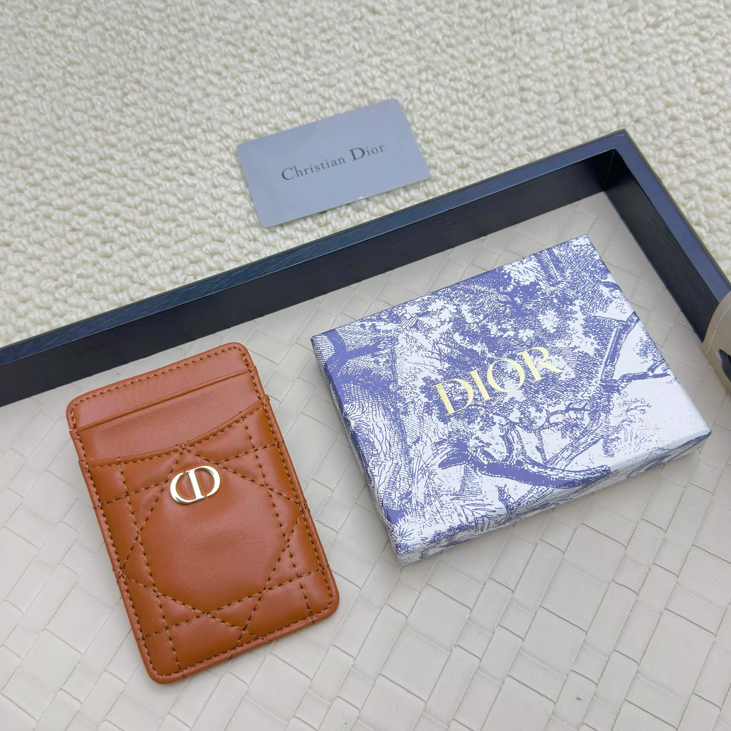 Christian Dior Card Case Timeless 8826