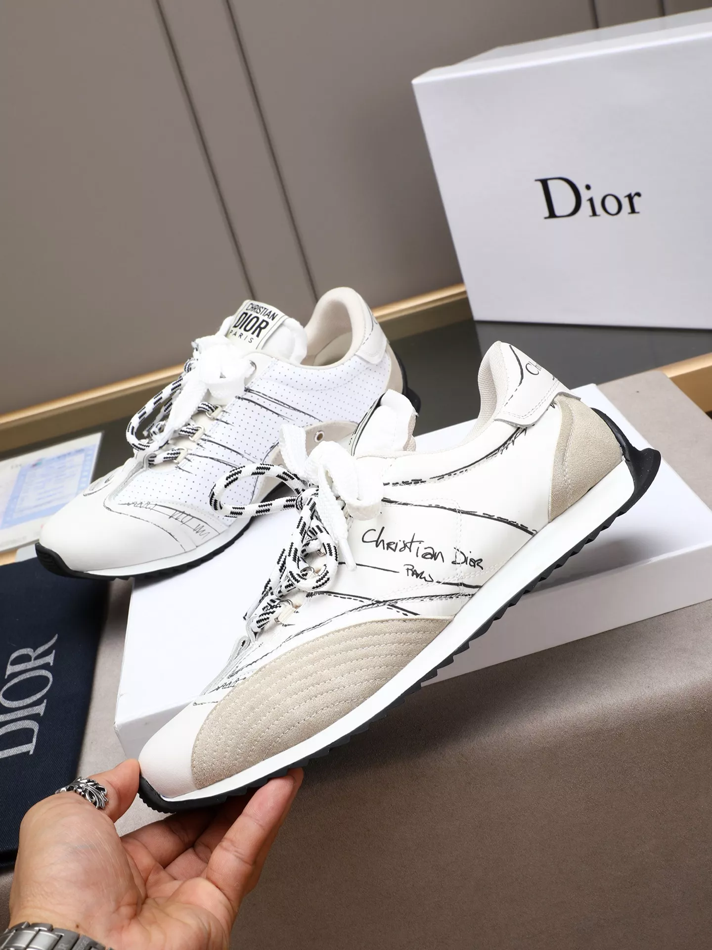 Christian Dior Casual Shoes For Men Vibrant 1055