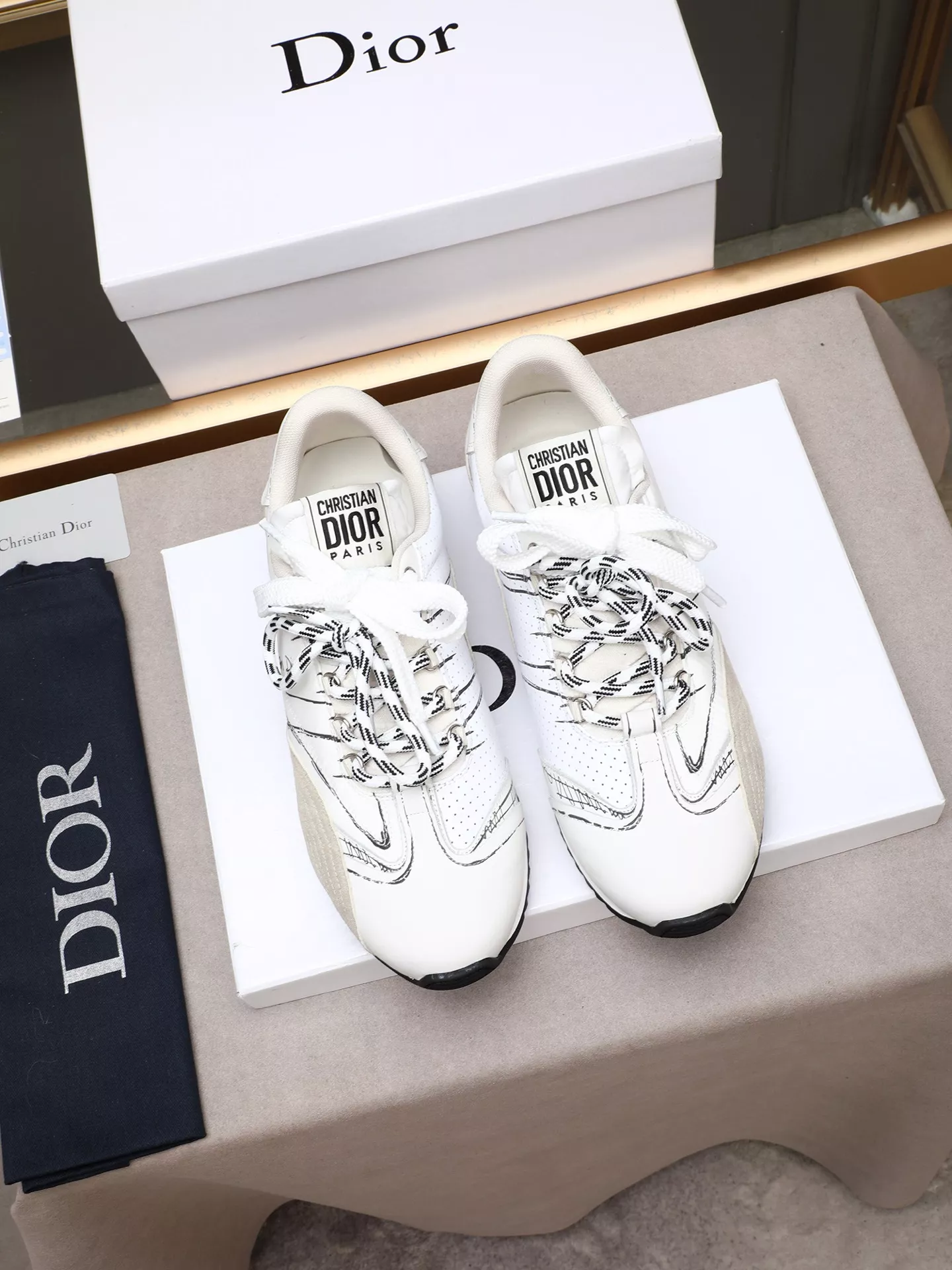 Christian Dior Casual Shoes For Men Vibrant 1055